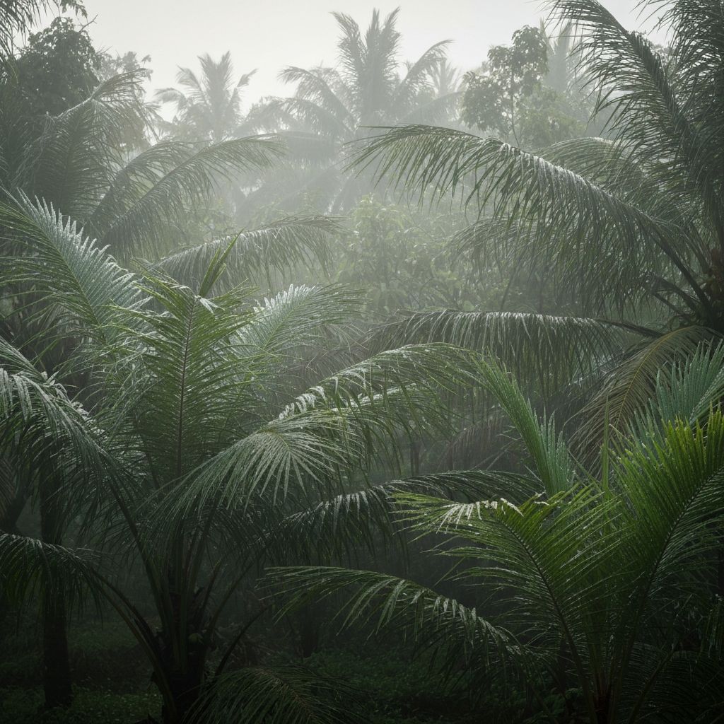 Tropical morning atmosphere